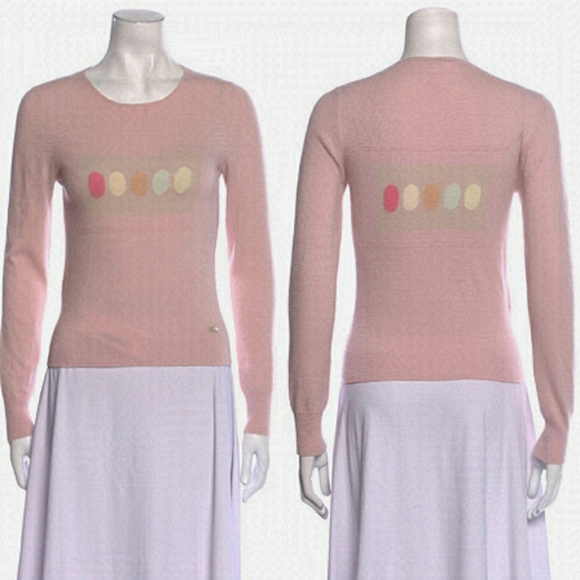 CHANEL Tops - Auth! Chanel Cashmere sweater top Cruise 2004 Collection